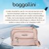 imageBaggallini Triple Zip Small Crossbody Bag for Women  8x6 inch Convertible Fanny Pack Belt Bag  Lightweight WaterresistantWoodrose