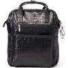 imageBaggallini Soho Backpack  Travel Laptop Backpack for Women  Lightweight WaterResistant Luggage Bag French NavyBlack Croc Jacquard