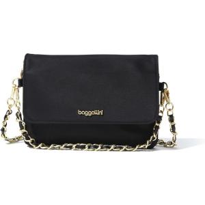 imageBaggallini Flap Crossbody with ChainBlack W Gold Hardware