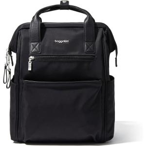 imageBaggallini Soho Backpack  Travel Laptop Backpack for Women  Lightweight WaterResistant Luggage Bag French NavyBlack