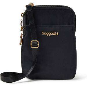 imageBaggallini Take Two Bryant RFID Crossbody BagBlack With Gold Hardware