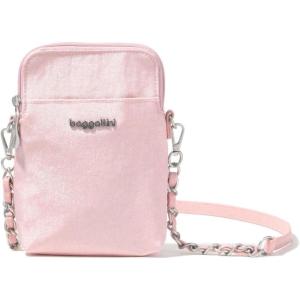 imageBaggallini Take Two Bryant RFID Crossbody BagRose Shimmer With Chain