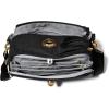 imageBaggallini Calais Crossbody Bags for Women 10x7 Lightweight WaterResistant Travel PurseRFID ProtectionampampInterior OrganizationBlack  Gold Hardware