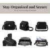 imageBaggallini Calais Crossbody Bags for Women 10x7 Lightweight WaterResistant Travel PurseRFID ProtectionampampInterior OrganizationBlack