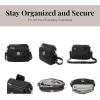 imageBaggallini Calais Crossbody Bags for Women 10x7 Lightweight WaterResistant Travel PurseRFID ProtectionampampInterior OrganizationBlack Cheetah Emboss