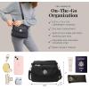 imageBaggallini Calais Crossbody Bags for Women 10x7 Lightweight WaterResistant Travel PurseRFID ProtectionampampInterior OrganizationBlack Cheetah Emboss