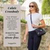 imageBaggallini Calais Crossbody Bags for Women 10x7 Lightweight WaterResistant Travel PurseRFID ProtectionampampInterior OrganizationBlack Cheetah Emboss