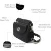 imageBaggallini Calais Crossbody Bags for Women 10x7 Lightweight WaterResistant Travel PurseRFID ProtectionampampInterior OrganizationBlack Cheetah Emboss