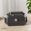 imageBaggallini Calais Crossbody Bags for Women 10x7 Lightweight WaterResistant Travel PurseRFID ProtectionampampInterior OrganizationBlack Croc Jacquard