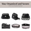 imageBaggallini Calais Crossbody Bags for Women 10x7 Lightweight WaterResistant Travel PurseRFID ProtectionampampInterior OrganizationBlack Croc Jacquard