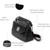 imageBaggallini Calais Crossbody Bags for Women 10x7 Lightweight WaterResistant Travel PurseRFID ProtectionampampInterior OrganizationBlack Croc Jacquard