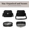 imageBaggallini Calais Crossbody Bags for Women 10x7 Lightweight WaterResistant Travel PurseRFID ProtectionampampInterior OrganizationBlack Quilt