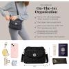 imageBaggallini Calais Crossbody Bags for Women 10x7 Lightweight WaterResistant Travel PurseRFID ProtectionampampInterior OrganizationBlack Quilt