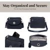 imageBaggallini Calais Crossbody Bags for Women 10x7 Lightweight WaterResistant Travel PurseRFID ProtectionampampInterior OrganizationFrench Navy