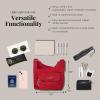 imageBaggallini Criss Cross 10x11 Crossbody Women Lightweight WaterResistant Nylon Travel Bag WRFID ampamp Quick Access PocketsApple
