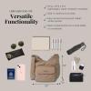 imageBaggallini Criss Cross 10x11 Crossbody Women Lightweight WaterResistant Nylon Travel Bag WRFID ampamp Quick Access PocketsBeach