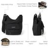 imageBaggallini Criss Cross 10x11 Crossbody Women Lightweight WaterResistant Nylon Travel Bag WRFID ampamp Quick Access PocketsBlack Zebra Emboss