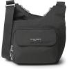 imageBaggallini Criss Cross 10x11 Crossbody Women Lightweight WaterResistant Nylon Travel Bag WRFID ampamp Quick Access PocketsCharcoal