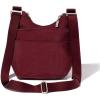 imageBaggallini Criss Cross 10x11 Crossbody Women Lightweight WaterResistant Nylon Travel Bag WRFID ampamp Quick Access PocketsDark Cherry