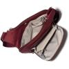 imageBaggallini Criss Cross 10x11 Crossbody Women Lightweight WaterResistant Nylon Travel Bag WRFID ampamp Quick Access PocketsDark Cherry