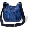 imageBaggallini Criss Cross 10x11 Crossbody Women Lightweight WaterResistant Nylon Travel Bag WRFID ampamp Quick Access PocketsInk Hydrangea