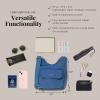 imageBaggallini Criss Cross 10x11 Crossbody Women Lightweight WaterResistant Nylon Travel Bag WRFID ampamp Quick Access PocketsLapis