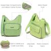 imageBaggallini Criss Cross 10x11 Crossbody Women Lightweight WaterResistant Nylon Travel Bag WRFID ampamp Quick Access PocketsMoss