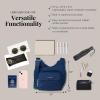imageBaggallini Criss Cross 10x11 Crossbody Women Lightweight WaterResistant Nylon Travel Bag WRFID ampamp Quick Access PocketsPacific