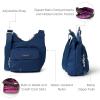 imageBaggallini Criss Cross 10x11 Crossbody Women Lightweight WaterResistant Nylon Travel Bag WRFID ampamp Quick Access PocketsPacific