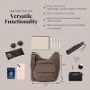 imageBaggallini Criss Cross 10x11 Crossbody Women Lightweight WaterResistant Nylon Travel Bag WRFID ampamp Quick Access PocketsPortobello