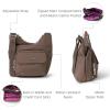 imageBaggallini Criss Cross 10x11 Crossbody Women Lightweight WaterResistant Nylon Travel Bag WRFID ampamp Quick Access PocketsPortobello