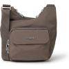 imageBaggallini Criss Cross 10x11 Crossbody Women Lightweight WaterResistant Nylon Travel Bag WRFID ampamp Quick Access PocketsPortobello