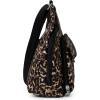 imageBaggallini Criss Cross 10x11 Crossbody Women Lightweight WaterResistant Nylon Travel Bag WRFID ampamp Quick Access PocketsWild Cheetah
