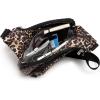 imageBaggallini Criss Cross 10x11 Crossbody Women Lightweight WaterResistant Nylon Travel Bag WRFID ampamp Quick Access PocketsWild Cheetah