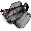 imageBaggallini Criss Cross 10x11 Crossbody Women Lightweight WaterResistant Nylon Travel Bag WRFID ampamp Quick Access PocketsWild Cheetah