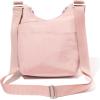 imageBaggallini Criss Cross 10x11 Crossbody Women Lightweight WaterResistant Nylon Travel Bag WRFID ampamp Quick Access PocketsWoodrose