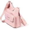 imageBaggallini Criss Cross 10x11 Crossbody Women Lightweight WaterResistant Nylon Travel Bag WRFID ampamp Quick Access PocketsWoodrose