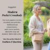 imageBaggallini Modern Pocket CrossbodyLight Beige Faux Shearling