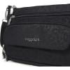 imageBaggallini Original Everyday 11x 75 Crossbody Bags for Women RFID Protected Washable Lightweight Nylon Zippered Travel PurseBlack Cheetah