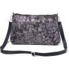imageBaggallini Original Everyday 11x 75 Crossbody Bags for Women RFID Protected Washable Lightweight Nylon Zippered Travel PurseBlack Hydrangea