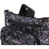 imageBaggallini Original Everyday 11x 75 Crossbody Bags for Women RFID Protected Washable Lightweight Nylon Zippered Travel PurseBlack Hydrangea