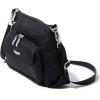 imageBaggallini Original Everyday 11x 75 Crossbody Bags for Women RFID Protected Washable Lightweight Nylon Zippered Travel PurseBlack Python Emboss