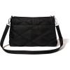 imageBaggallini Original Everyday 11x 75 Crossbody Bags for Women RFID Protected Washable Lightweight Nylon Zippered Travel PurseBlack Quilt