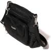 imageBaggallini Original Everyday 11x 75 Crossbody Bags for Women RFID Protected Washable Lightweight Nylon Zippered Travel PurseBlack Quilt