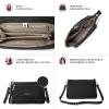 imageBaggallini Original Everyday 11x 75 Crossbody Bags for Women RFID Protected Washable Lightweight Nylon Zippered Travel PurseBlack With Sand Lining