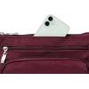 imageBaggallini Original Everyday 11x 75 Crossbody Bags for Women RFID Protected Washable Lightweight Nylon Zippered Travel PurseDark Cherry