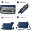 imageBaggallini Original Everyday 11x 75 Crossbody Bags for Women RFID Protected Washable Lightweight Nylon Zippered Travel PursePacific