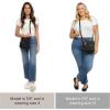 imageBaggallini Pocket Crossbody Bags for Women 8x8 Small Lightweight Durable Nylon Waterresistant Travel Purse WRfid WristletApple