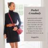 imageBaggallini Pocket Crossbody Bags for Women 8x8 Small Lightweight Durable Nylon Waterresistant Travel Purse WRfid WristletApple