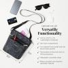 imageBaggallini Pocket Crossbody Bags for Women 8x8 Small Lightweight Durable Nylon Waterresistant Travel Purse WRfid WristletApple